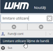 Limitare utilizare latime de banda